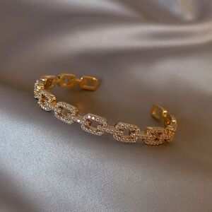Gold and Silver Chain Link Bracelet